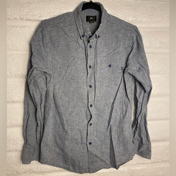 Obey Other - Obey Chambray Button up shirt Sz S